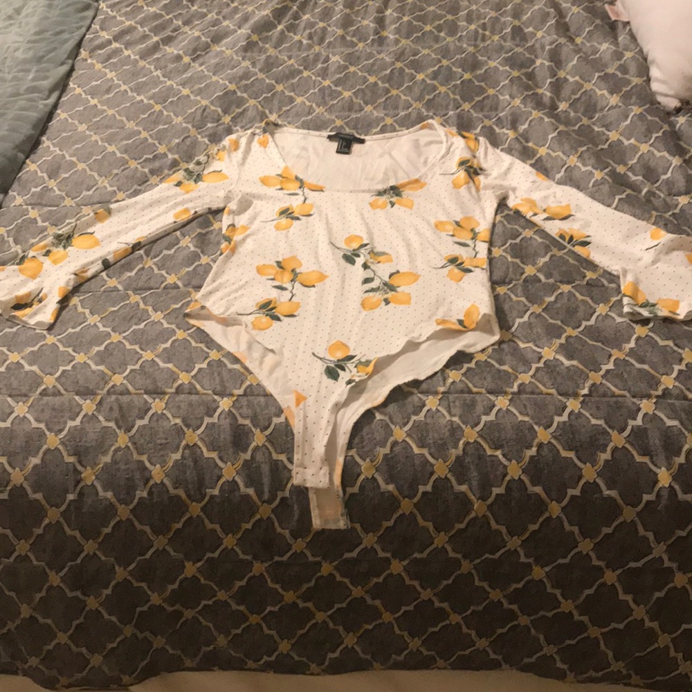 Lemon bodysuit.